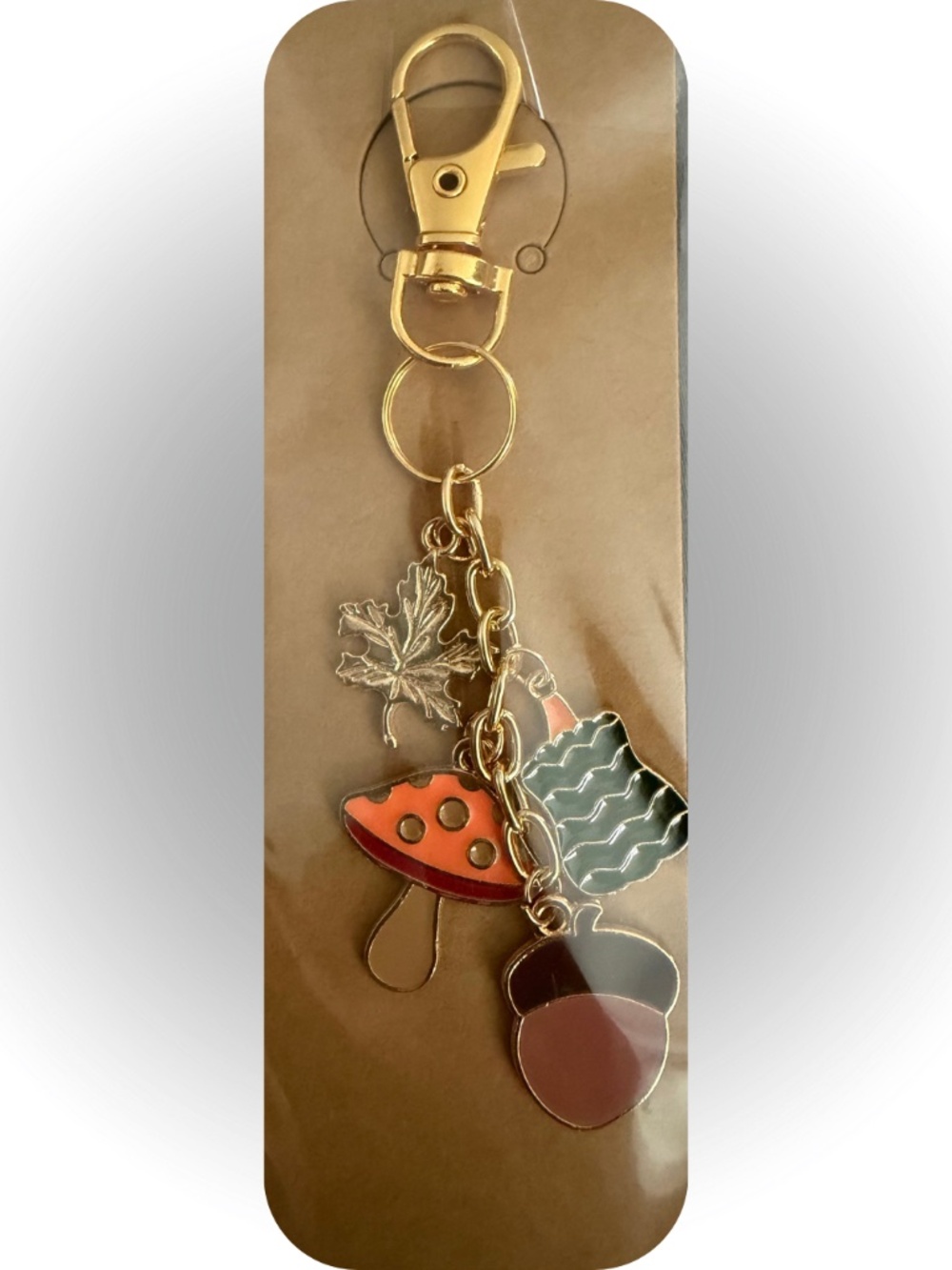 Acorn Pumpkin Handmade Charms Keychain